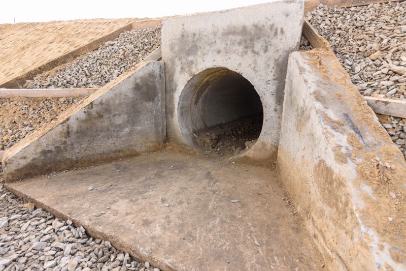Inside of a Concrete Culvert