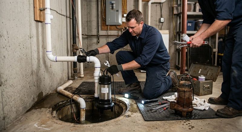Ejector Pump Installation in West Des Moines, IA